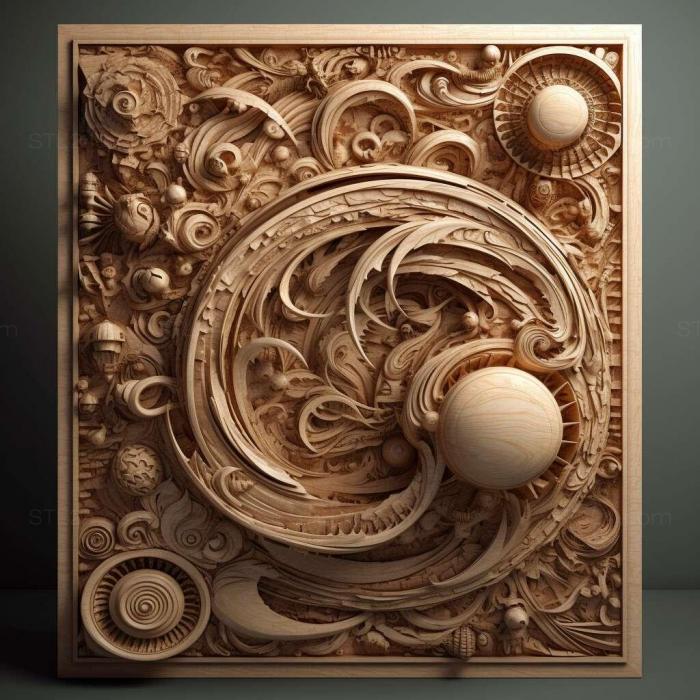 Patterns and decorations (stl Phyllergates 1, PATTERN_1937) 3D models for cnc