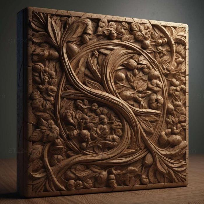 Patterns and decorations (stl design concept 4, PATTERN_1952) 3D models for cnc