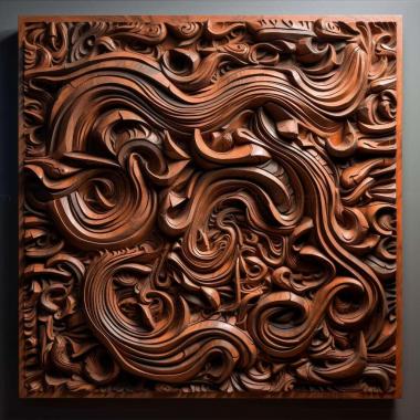 Patterns and decorations stl abstract painting 2 3d model