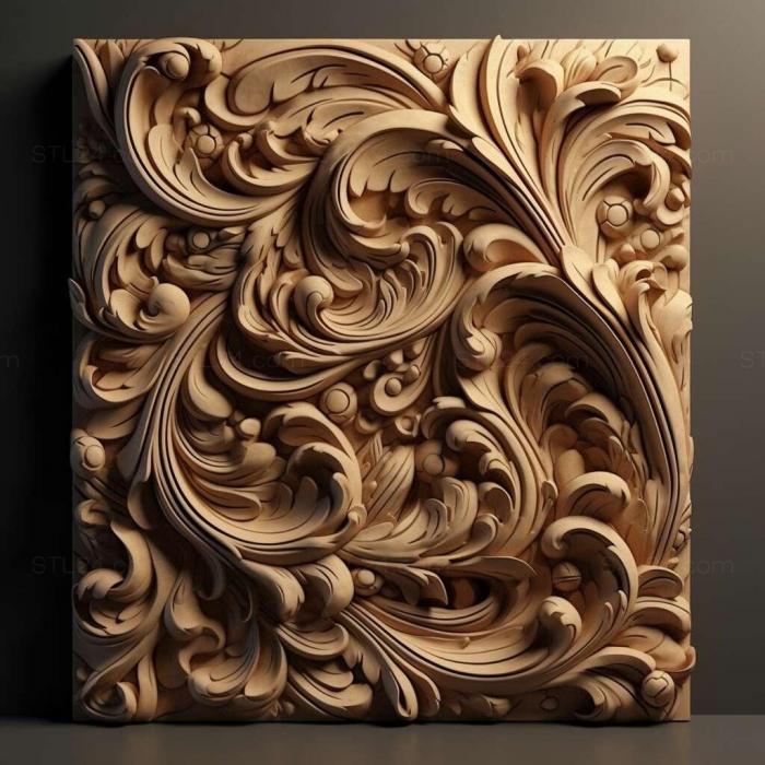 Patterns and decorations (stl Serviformica 3, PATTERN_1967) 3D models for cnc