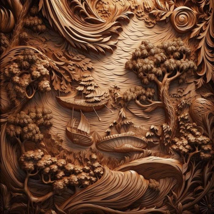 Patterns and decorations (stl background painting 4, PATTERN_200) 3D models for cnc