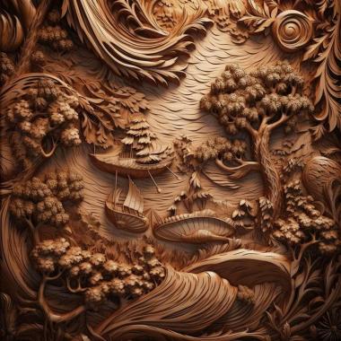 Patterns and decorations stl background painting 4 3d model