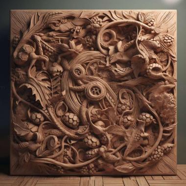 Patterns and decorations stl Formica pallidefulva 1 3d model
