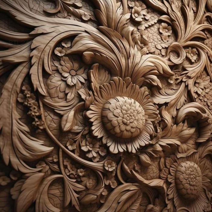 Patterns and decorations (stl photorealistic intricate 2, PATTERN_2010) 3D models for cnc