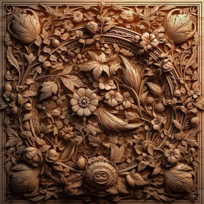 Patterns and decorations (stl photorealistic intricate 4, PATTERN_2012) 3D models for cnc