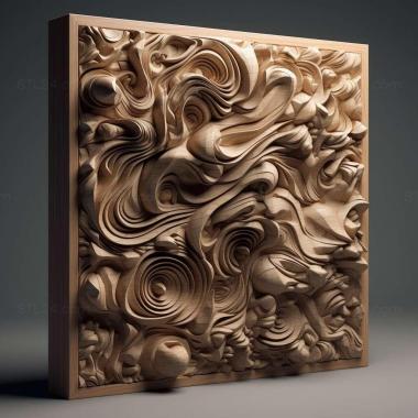 Patterns and decorations stl generative designed 3 3d model