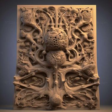 Patterns and decorations stl Leptometriella 4 3d model