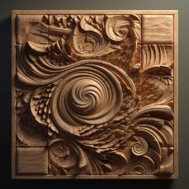 Patterns and decorations stl Daridna subtangens 2 3d model