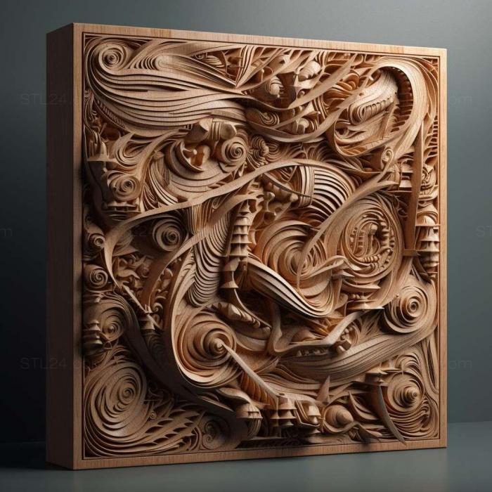 Patterns and decorations (stl Daridna subtangens 3, PATTERN_2103) 3D models for cnc