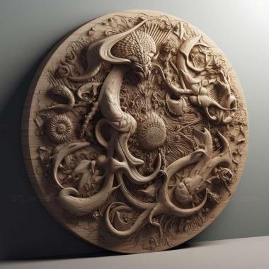 Patterns and decorations Collyris colossea 2 3d model