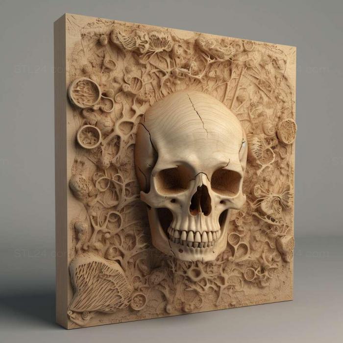 Patterns and decorations (stl Ferganoxyela destructa 1, PATTERN_2145) 3D models for cnc