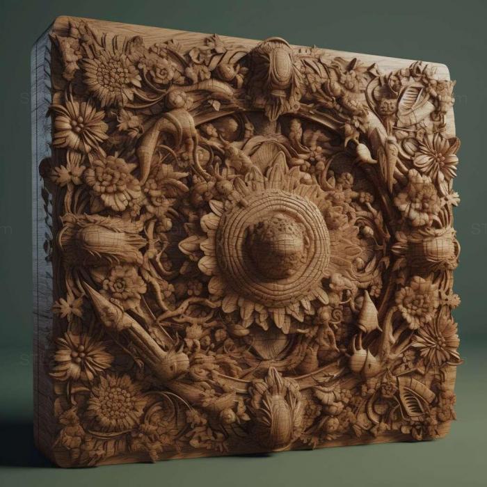 Patterns and decorations (stl Ferganoxyela destructa 3, PATTERN_2147) 3D models for cnc