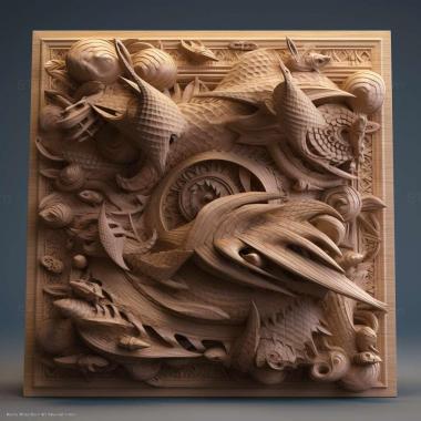 Patterns and decorations stl Dioctophymatida 3 3d model