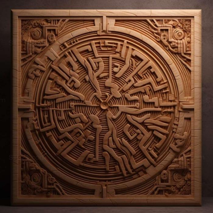 Patterns and decorations (stl Acmaeodera labyrinthica 1, PATTERN_2201) 3D models for cnc