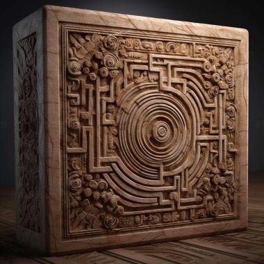 Patterns and decorations stl Acmaeodera labyrinthica 4 3d model
