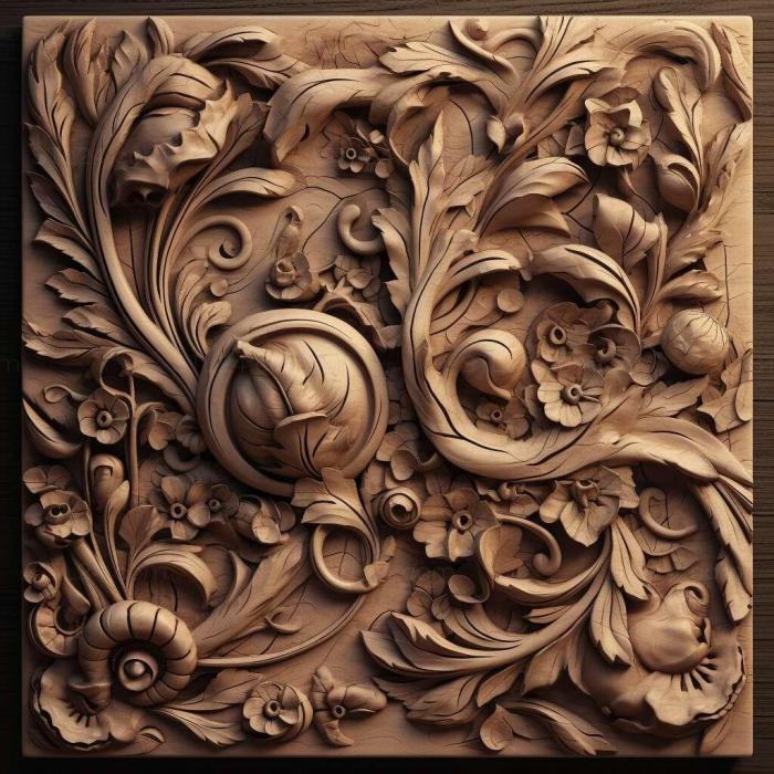 Patterns and decorations (stl high texture 1, PATTERN_2213) 3D models for cnc