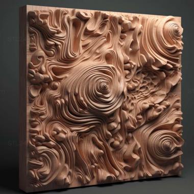Patterns and decorations stl reaction diffusion 4 3d model