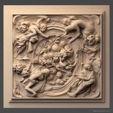 Patterns and decorations stl Olixon testaceum 4 3d model