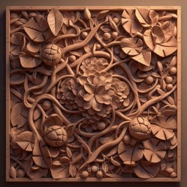 Patterns and decorations stl Cassis tessellata 1 3d model