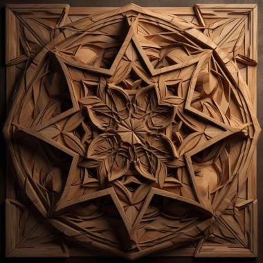 Patterns and decorations stl Pentagonica 3 3d model