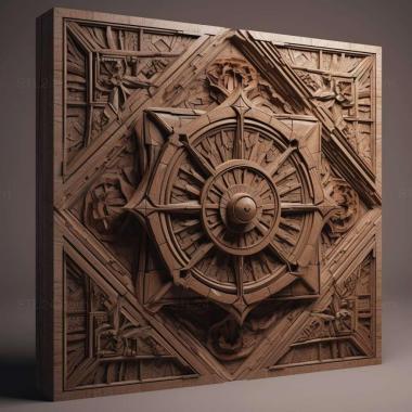 Patterns and decorations stl Pentagonica 4 3d model