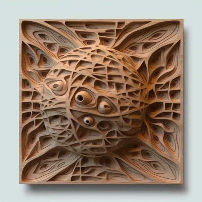 Patterns and decorations (stl neural network 2, PATTERN_2362) 3D models for cnc