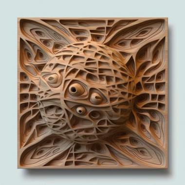 Patterns and decorations stl neural network 2 3d model