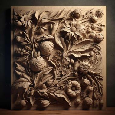 Patterns and decorations stl Grallaria oneilli 4 3d model