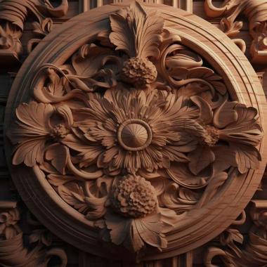 Patterns and decorations stl detailed post 3 3d model