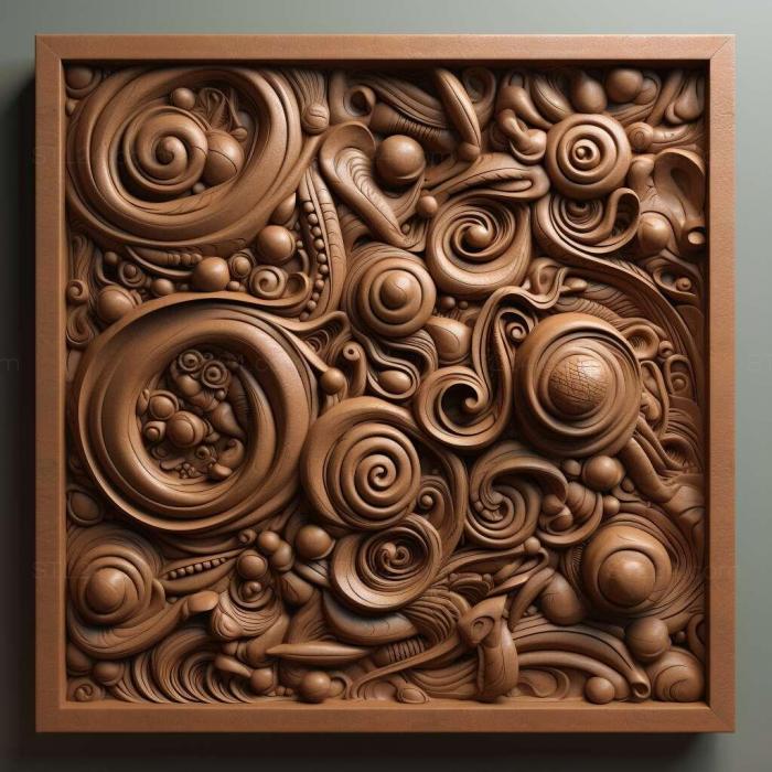 Patterns and decorations (Chelymorpha alternans 4, PATTERN_2400) 3D models for cnc