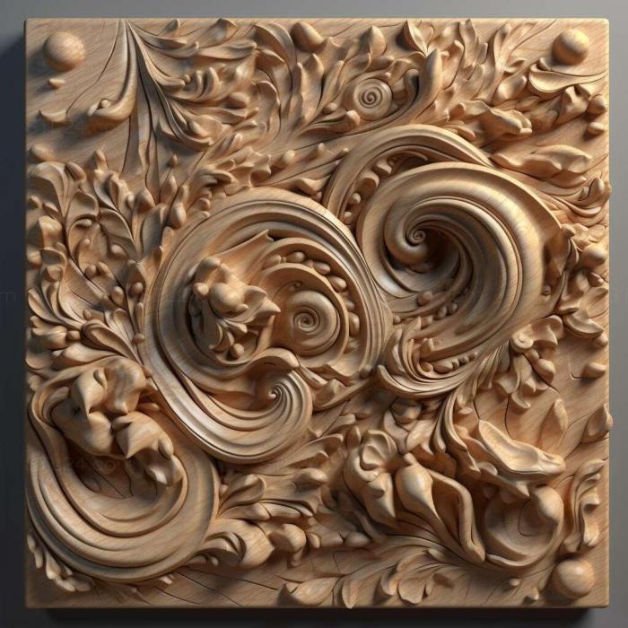 Patterns and decorations (stl Formica forsslundi 2, PATTERN_2414) 3D models for cnc