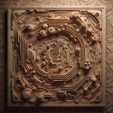 Patterns and decorations stl Mystrium labyrinth 1 3d model