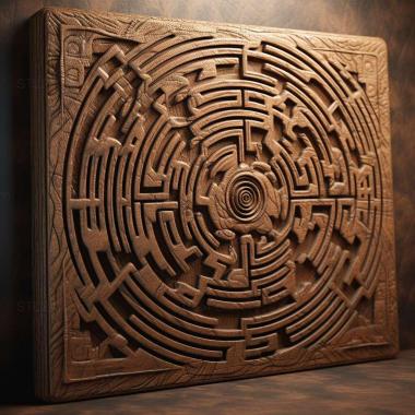 Patterns and decorations stl Mystrium labyrinth 2 3d model