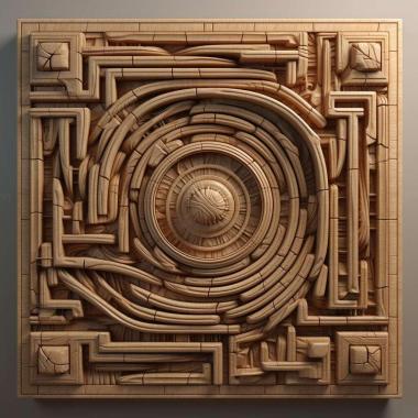 Patterns and decorations stl Mystrium labyrinth 4 3d model