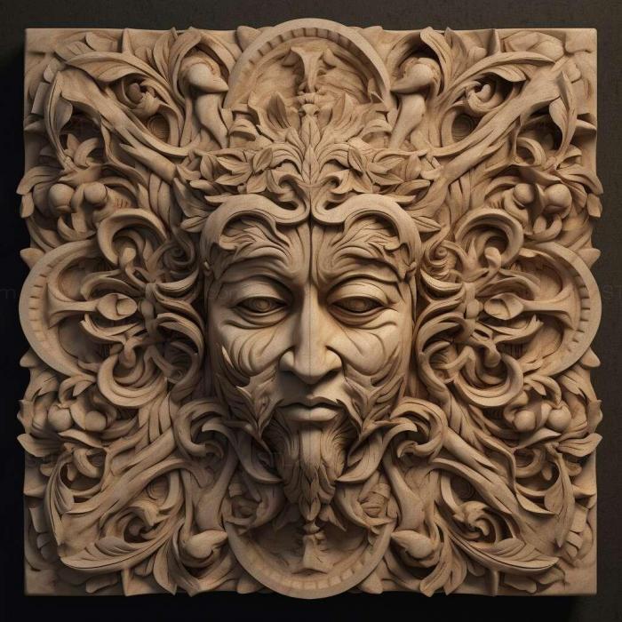 Patterns and decorations (stl Decimiana tessellata 2, PATTERN_2426) 3D models for cnc