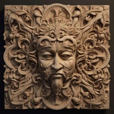 Patterns and decorations stl Decimiana tessellata 2 3d model