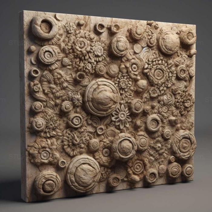 Patterns and decorations (stl Chondrocladia concrescens 3, PATTERN_2447) 3D models for cnc
