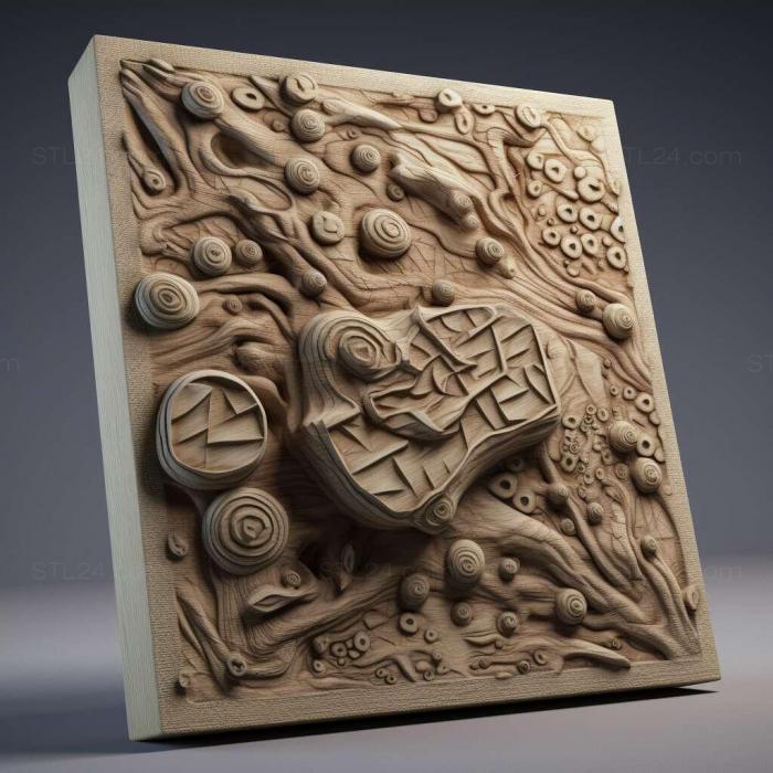 Patterns and decorations (stl Chondrocladia concrescens 4, PATTERN_2448) 3D models for cnc