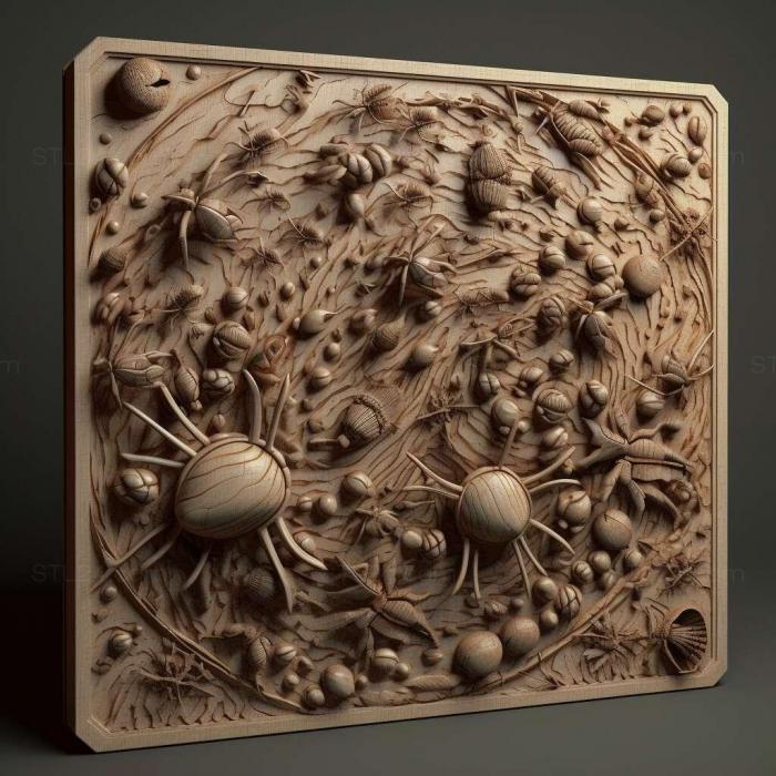 Patterns and decorations (stl Formica integroides 1, PATTERN_2477) 3D models for cnc