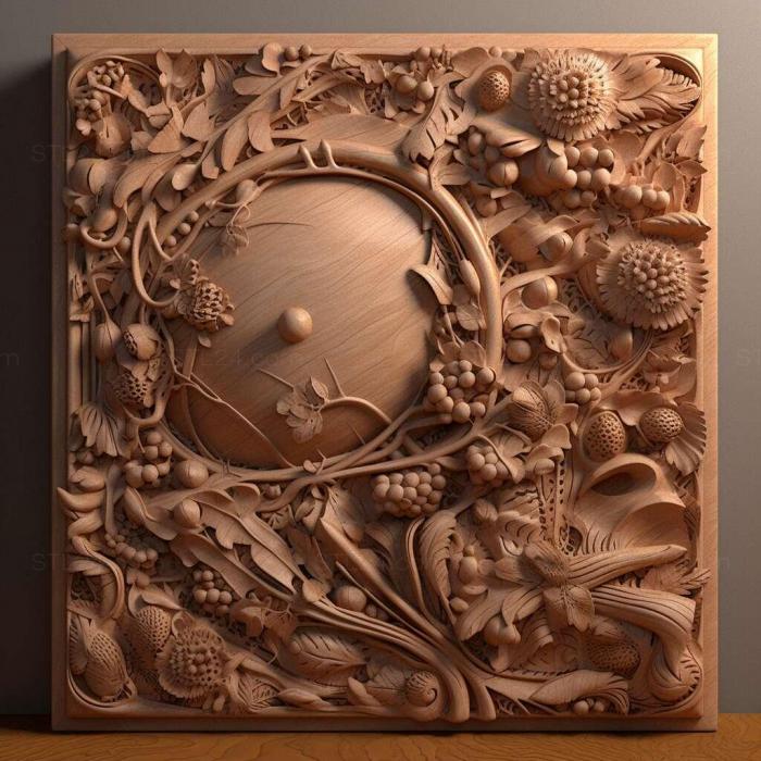 Patterns and decorations (stl Formica integroides 3, PATTERN_2479) 3D models for cnc