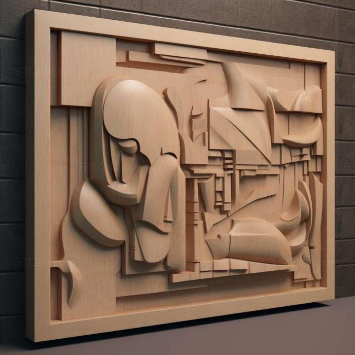 Patterns and decorations (Le Corbusier architect 4, PATTERN_248) 3D models for cnc