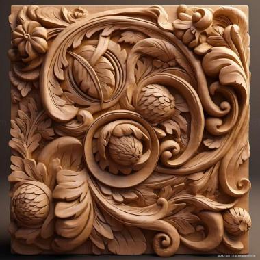 Patterns and decorations stl Formica integroides 4 3d model