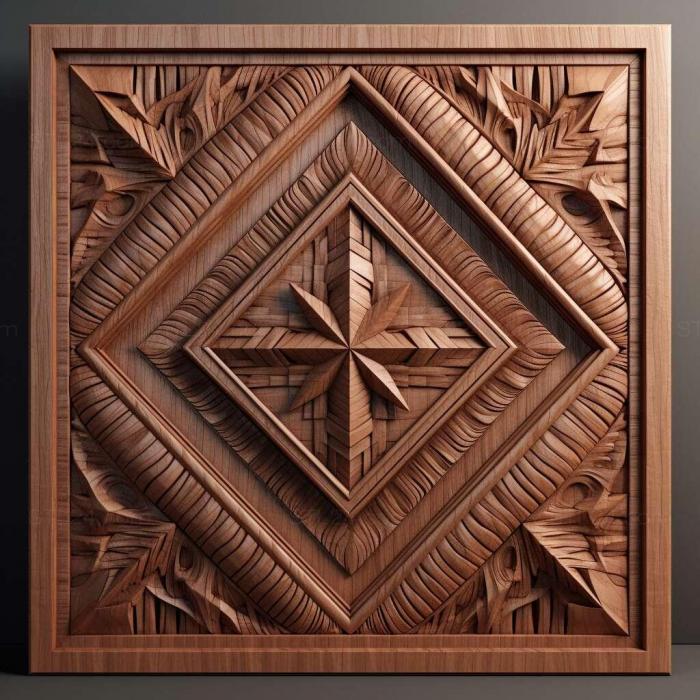 Patterns and decorations (Diamond T 980 4, PATTERN_2532) 3D models for cnc