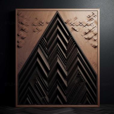 Patterns and decorations stl black lodge 2 3d model