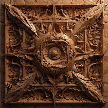 Patterns and decorations stl Pithecia cazuzai 4 3d model