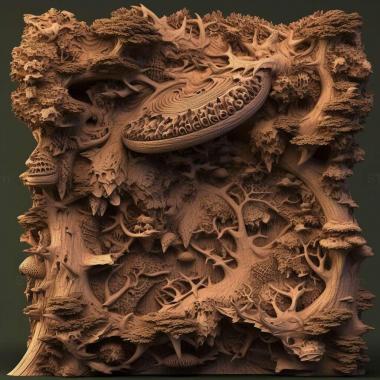 Patterns and decorations stl Hybristodryinus shan 1 3d model