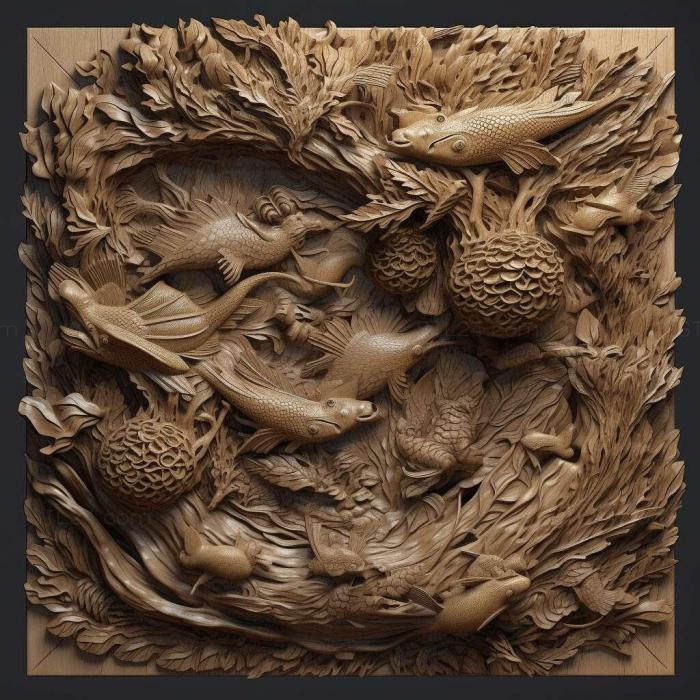 Patterns and decorations (stl Hybristodryinus shan 2, PATTERN_2566) 3D models for cnc