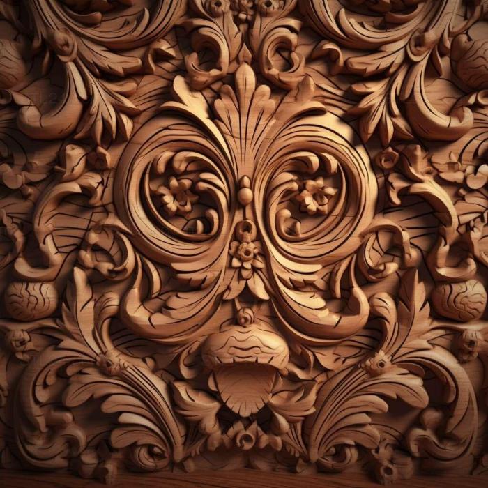 Patterns and decorations (stl background rendered 2, PATTERN_258) 3D models for cnc