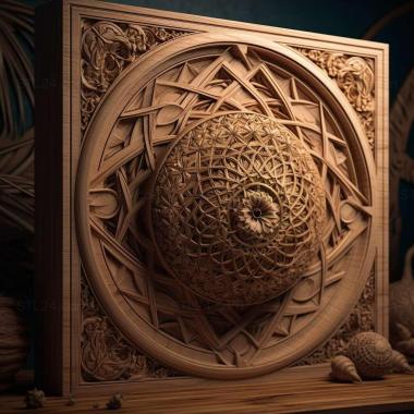 Patterns and decorations stl sacred geometry 3 3d model