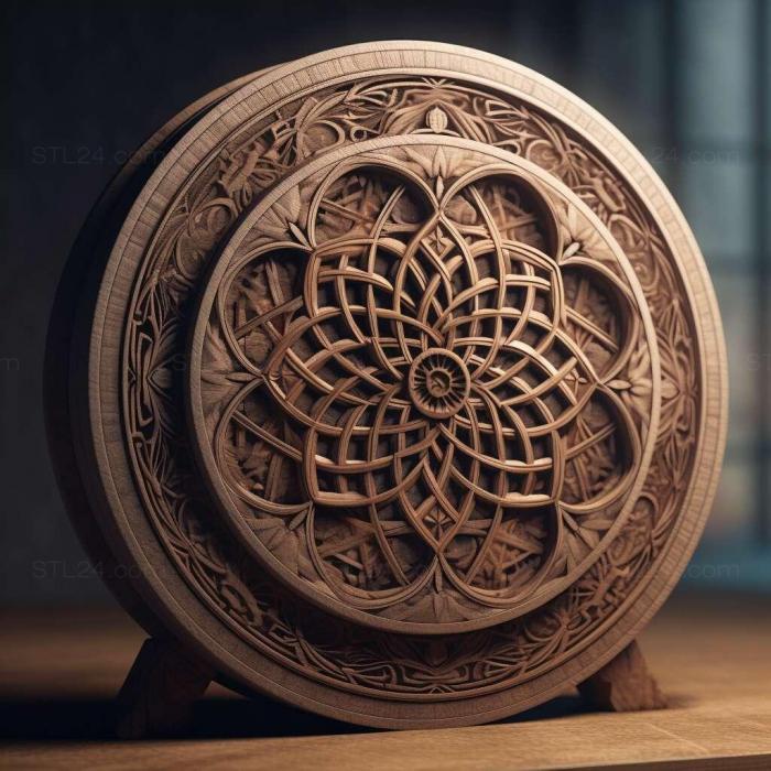 Patterns and decorations (stl sacred geometry 4, PATTERN_2584) 3D models for cnc